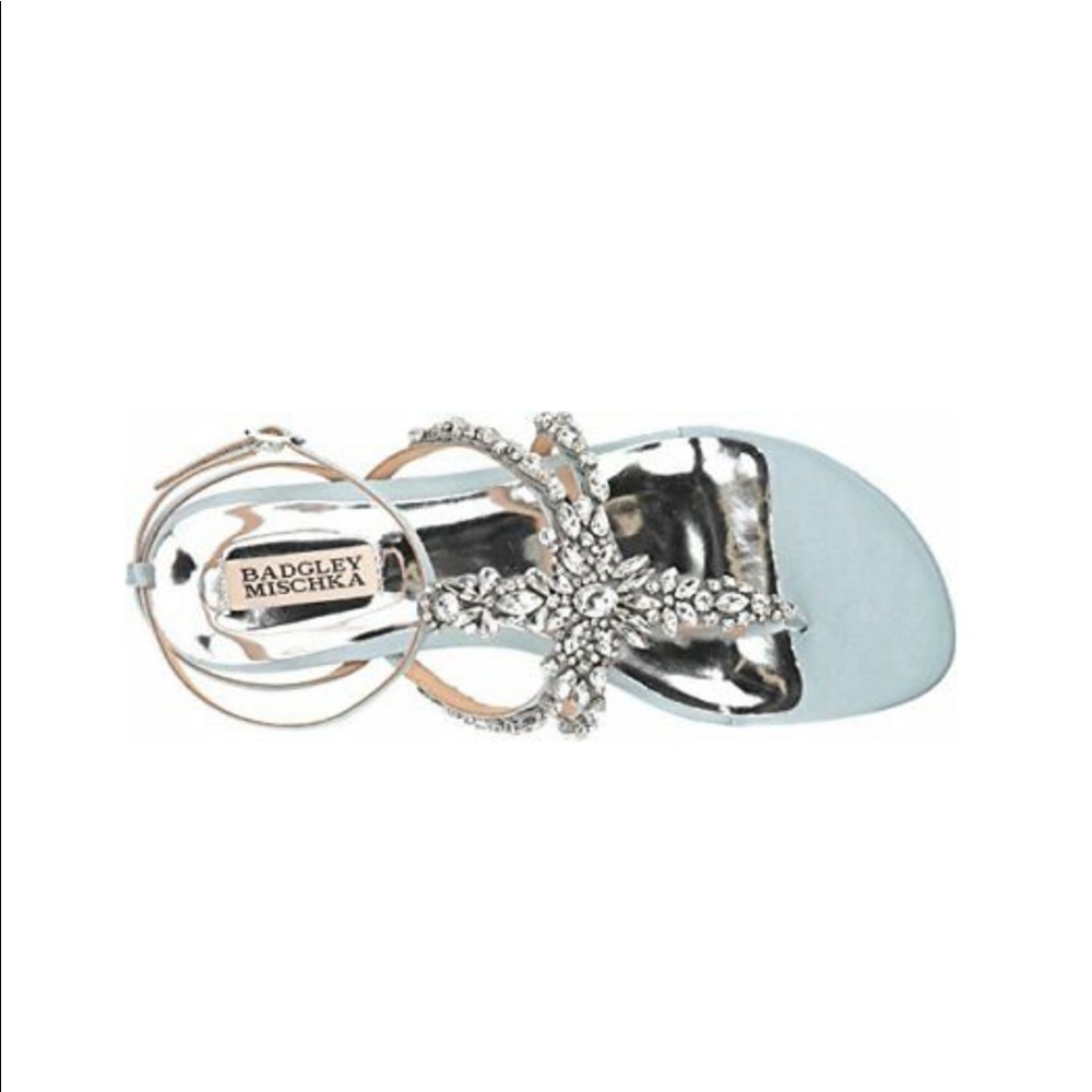 Badgley Mischka blue hampden sandals